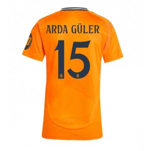 Real Madrid Arda Guler #15 Udebanetrøje Dame 2024-25 Kort ærmer